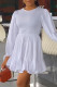 Casual Solid Patchwork O Neck Long Sleeve Dresses