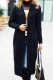Casual Solid Patchwork Cardigan Collar Outerwear
