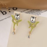 Daily Simplicity Patchwork Rhinestone Earrings