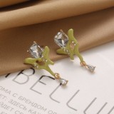Daily Simplicity Patchwork Rhinestone Earrings
