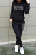 Casual Solid Patchwork Hot Drill Hooded Collar Long Sleeve Two Pieces