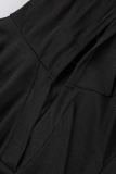 Street Print Slit V Neck Pencil Skirt Dresses