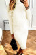 Casual Solid Basic Turtleneck Long Sleeve Two Pieces