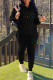 Casual Print Patchwork Hooded Collar Long Sleeve Two Pieces