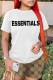 Casual Print Letter O Neck T-Shirts