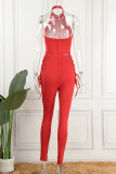 Sexy Hot Drilling Sequined Halter Skinny Jumpsuits