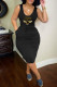 Sexy Casual Print Basic U Neck Vest Dress Dresses