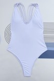 Sexy Solid Backless Swimwears (With Paddings)