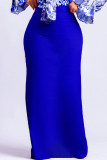 Elegant Solid Patchwork High Waist Straight Solid Color Bottoms