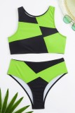 Sexy Patchwork Contrast Swimwears (With Paddings)