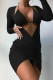 Sexy Solid Bandage Patchwork 3 Piece Sets
