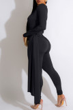 Sexy Solid Patchwork V Neck Skinny Jumpsuits