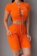 Sexy Casual Solid Bandage Hollowed Out O Neck Short Sleeve Two Pieces
