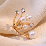 Casual Daily Patchwork Pearl Rhinestone Rings