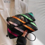 Casual Street Striped Patchwork Chains Bags