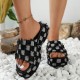 Casual Patchwork Round Comfortable Wedges Shoes