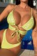 Sexy Solid Bandage Backless Swimwears (With Paddings)