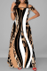 Sexy Print Leopard Patchwork Off the Shoulder Straight Dresses