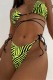 Sexy Print Bandage Backless Swimwears (With Paddings)