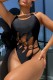 Sexy Solid Hollowed Out Backless Swimwears (With Paddings)
