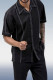 Black Walking Suit 2 Piece Short Sleeve Suit