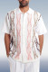 Colorblock Two-Piece Short Sleeve Printed Walking Suit