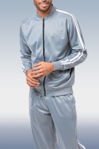 Men's Grey Casual Sportswear 2 Piece Set