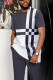 Men's Casual Colorblock Walking Suit-019