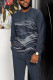 Men's Casual Color Blocking Long Sleeve Walking Suit-023