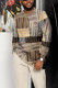 Men's Casual Color Blocking Long Sleeve Walking Suit-004