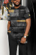 Men's Casual Colorblock Walking Suit-054