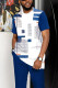 Men's Casual Colorblock Walking Suit-015