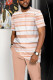 Men's Casual Colorblock Walking Suit-036