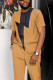 Men's Casual Colorblock Walking Suit-058