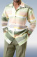 Textured Two-Piece Long Sleeve Printed Walking Pants