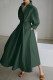 Casual Solid Patchwork V Neck Long Sleeve Dresses