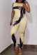 Sexy Print Basic O Neck Skinny Jumpsuits