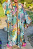 Casual Print Cardigan Outerwear