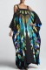 Casual Print Asymmetrical Square Collar Long Dress Dresses