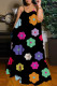 Sexy Casual Print Backless Spaghetti Strap Long Dress Dresses
