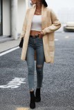 Casual Plaid Cardigan Outerwear