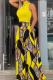 Casual Print Patchwork Pocket Turtleneck Sleeveless Two Pieces