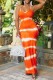Sexy Casual Print Backless Spaghetti Strap Long Dress Dresses