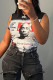 Casual Print Basic O Neck T-Shirts