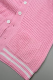 Casual Solid Patchwork Contrast Outerwear