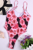 Fashion Sexy Print Backless Swimwears