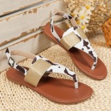 Casual Patchwork Printing Round Comfortable Out Door Shoes