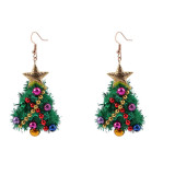 Daily Party The stars Christmas Tree Patchwork Earrings