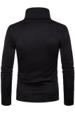Fashion Casual Solid Patchwork Basic Turtleneck Tops