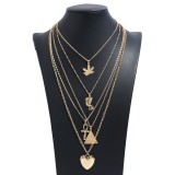 Casual Solid Patchwork Chains Necklaces